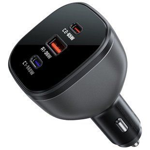 Автомобильное зарядное устройство ACEFAST 165W на 3 порта PPS, PD2.0, PD3.0, PD3.1, QC2.0, QC3.0, QC4 Black