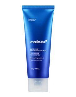 Очищающая глиняная маска для лица с AHA, BHA и PHA кислотами Medicube Zero Pore Blackhead Mud Mask для глубокого очищения пор, 100 г