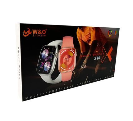 Смарт часы женские W&O X10 Smart watch 46mm 240 mAh Amoled IP67 Gold